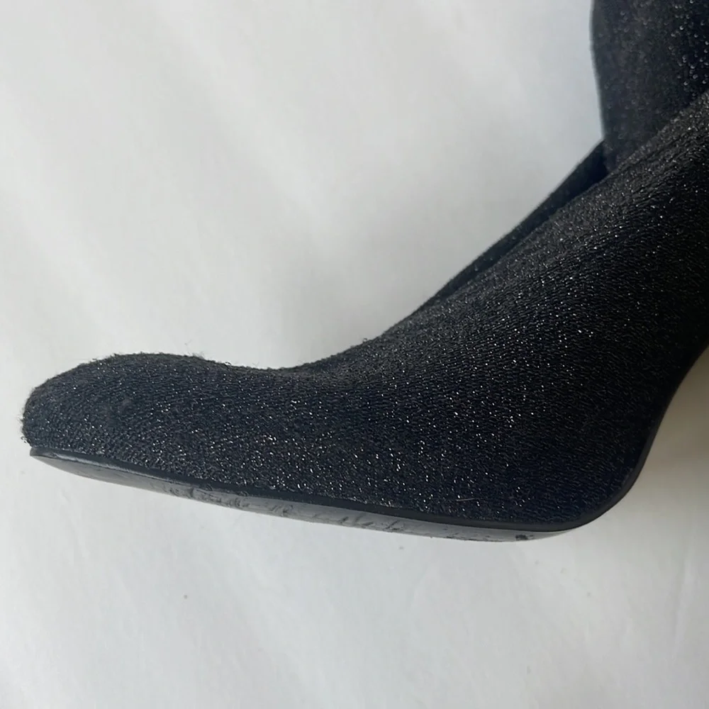 Zara sock glitter over the knee boots - Picture 7 of 10